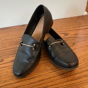 Target A New Day Black and Gold Loafers